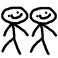 2 people in a high quality drawing